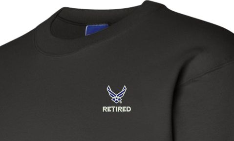 U.S. Air Force Hap Wing Symbol Retired Sweatshirt