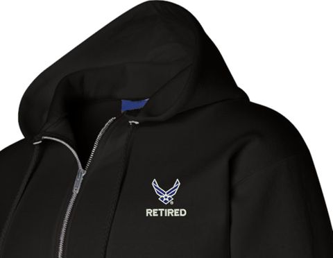 U.S. Air Force Hap Arnold Wings Retired Zippered Hoodie