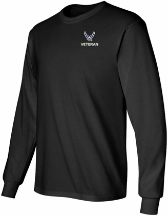 U.S. Air Force Hap Wing Symbol Veteran Long Sleeve T-Shirt