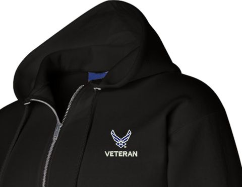 U.S. Air Force Hap Arnold Wings Veteran Zippered Hoodie