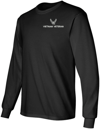 U.S. Air Force Hap Wing Symbol Vietnam Veteran Long Sleeve T-Shirt