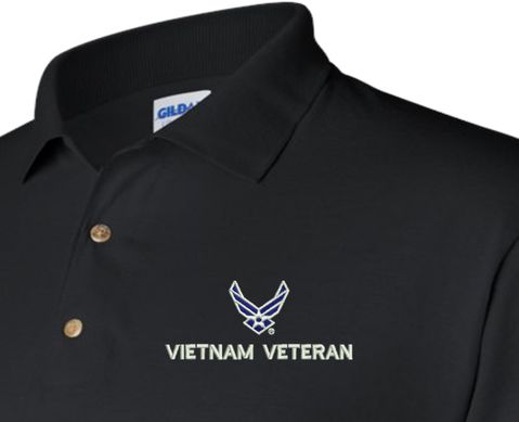 U.S. Air Force Hap Arnold Wings Vietnam Veteran Polo