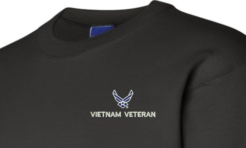 U.S. Air Force Hap Wing Symbol Vietnam Veteran Sweatshirt