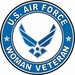 U.S. Air Force Hap Arnold Wings Woman Veteran Round Decal Sticker