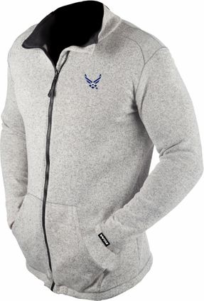 U.S. Air Force HAP Wings Knit HEATR Long Sleeve Full Zip