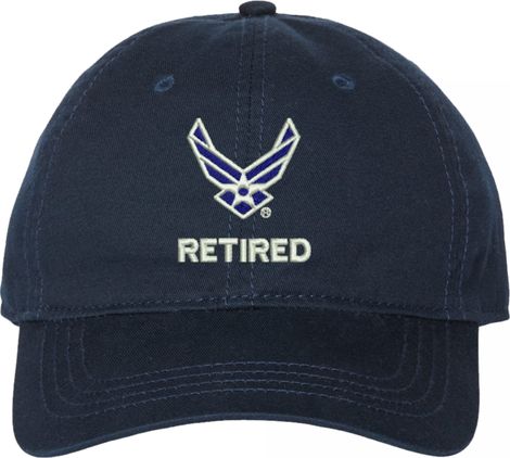 U.S. Air Force HAP Wings Retired Unstructured Dad Cap
