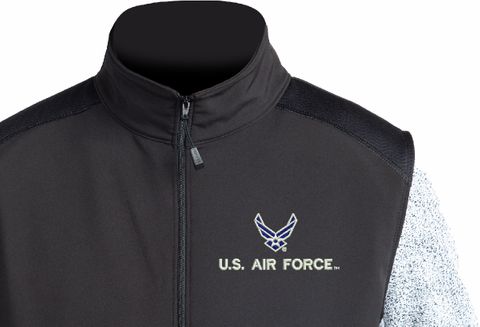 U.S. Air Force HAP Wings with Text Thermal Windstop Vest