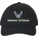 U.S. Air Force HAP Wings Woman Veteran Unstructured Dad Cap