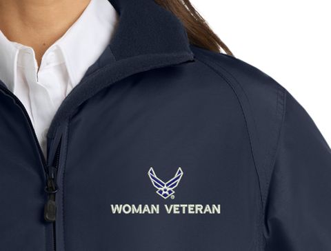 U.S. Air Force HAP Wings Woman Veteran Women's 3-Season Jacket