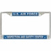 U.S. Air Force Inspection And Safety Center License Plate Frame