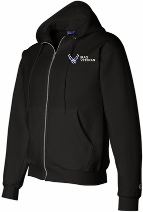U.S. Air Force Iraq Veteran Full Zip Hoodie