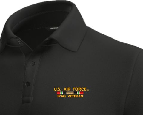 U.S. Air Force Iraq Veteran Moisture Wicking Polo