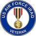 U.S. Air Force Iraq Veteran with Medal Decal Sticker