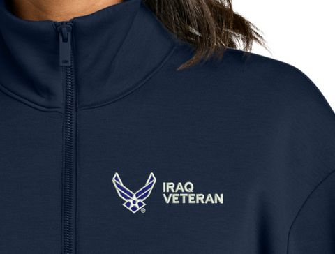 U.S. Air Force Iraq Veteran Women's Soft Spacer Quarter-Zip