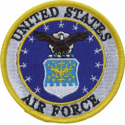 U.S. Air Force Logo 4" Patch with Velcro Backing