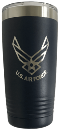 U.S. Air Force Logo with Text 20 oz Tumbler