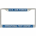 U.S. Air Force Operational Test Center  License Plate Frame