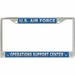 U.S. Air Force Operations Support Center License Plate Frame