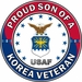 U.S. Air Force Proud Son of a Korea Veteran