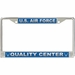 U.S. Air Force Quality Center License Plate Frame
