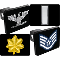 U.S. Air Force Ranks Trailer Hitch Covers Thumbnail Illustration