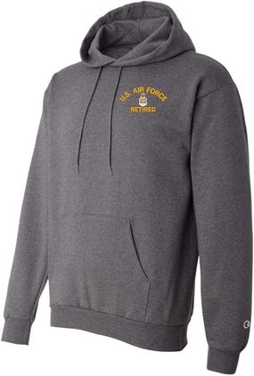 U.S. Air Force Retired Charcoal Hoodie X-Large
