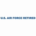 U.S. AIR FORCE RETIRED MILITARY VINYL TRANSFER WINDOW STRIP