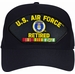U.S. Air Force Retired with Crest and Vietnam Ribbons Emblematic Ball Cap