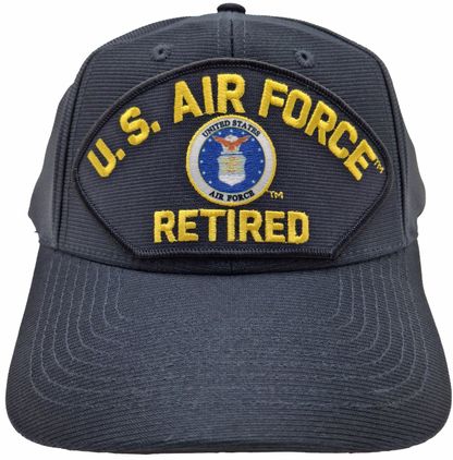 U.S. Air Force Retired with Crest Ball Cap