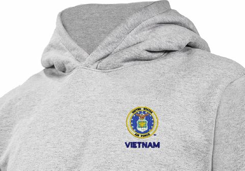 U.S. Air Force Seal Vietnam Heavy Weight Fleece Hoodie