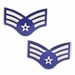 U.S. Air Force Senior Airman Collar Device Pin