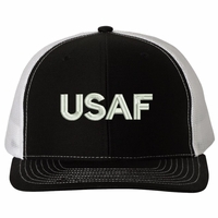 U.S. Air Force Text Only Mesh Back Caps Thumbnail Illustration
