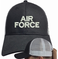 U.S. Air Force Text Only Ponytail Caps Thumbnail Illustration