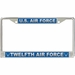 U.S. Air Force Twelfth Air Force License Plate Frame