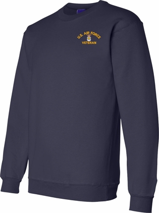 U.S. Air Force Veteran Navy Blue Large Sweatshirt