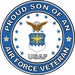 U.S. Air Force Veteran Proud Son Decal
