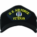 U.S. Air Force Veteran with Crest Emblematic Ball Cap