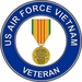 U.S. Air Force Veteran with Vietnam Medal Decal Sticker