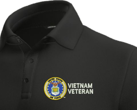 U.S. Air Force Vietnam Veteran Moisture Wicking Polo