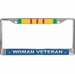 U.S. Air Force Vietnam War Ribbon Woman Veteran License Plate Frame