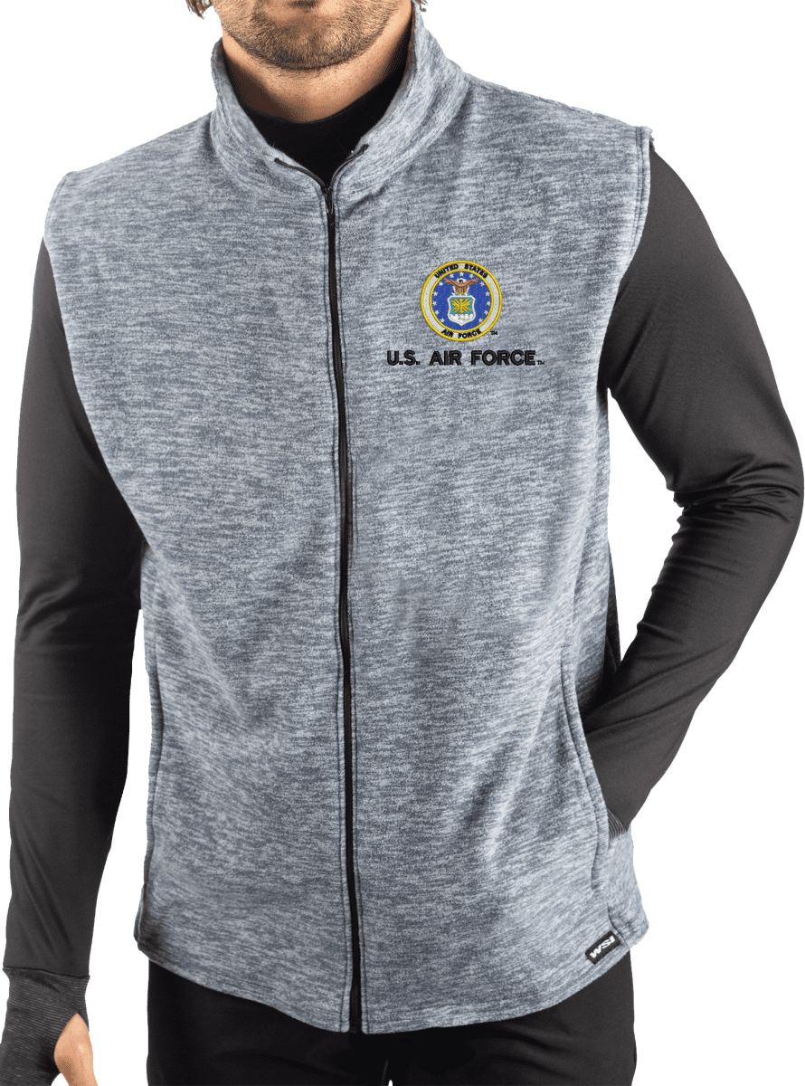 【U LAN】Military Line Fleece Zip-Up u-s-marine-corps-veteran-polar