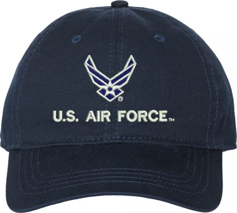 U.S. Air Force with Logo Unstructured Dad Cap