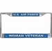 U.S. Air Force Woman Veteran License Plate Frame