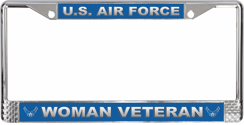 U.S. Air Force Woman Veteran License Plate Frame