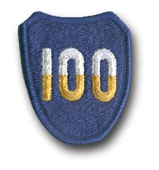 U.S. Army 100th Training Division 2" Military Patch