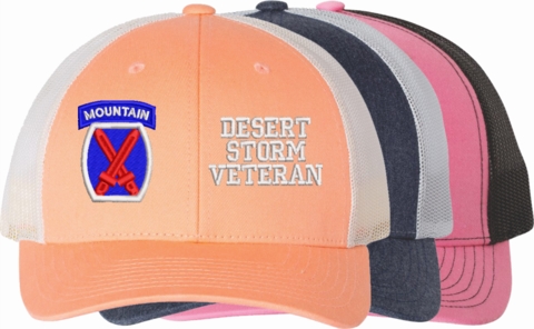 U.S. Army 10th Mountain Division Desert Storm Veteran Women's Split-Cap