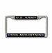 U.S. Army 10th Mountain Division License Plate Frame