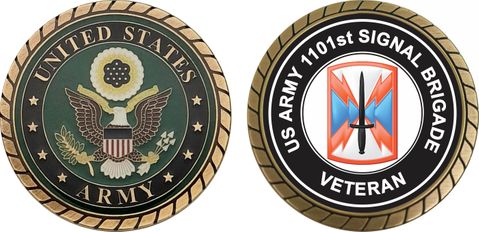 U.S. Army 1101st Signal Brigade Veteran Challenge Coin