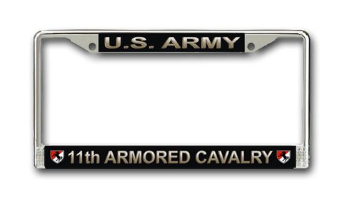 U.S. Army 11th Armored Cavalry License Plate Frame