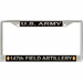 U.S. Army 147th Field Artillery Brigade License Plate Frame